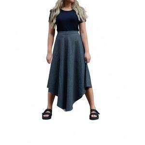 NEW ESTEEM COUTURE ruby asymmetrical skirt in grey